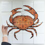 Crab Tile Mural Handprinted Ceramic Tile Set, thumbnail 12 of 12