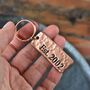 22nd Anniversary Solid Copper Key Ring Gift, thumbnail 2 of 12