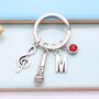 Personalised Microphone Keyring Singer Gift, thumbnail 1 of 10