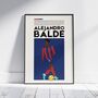 Alejandro Balde Barcelona Football Poster, thumbnail 1 of 6