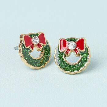 Deck The Halls Gold Plated Christmas Earring Set, 3 of 7