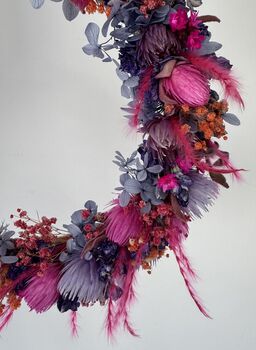 'Joy' Luxury Dried Flower Wreath, 3 of 3