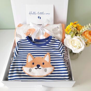 New Baby Fox Themed Baby Gift Box, 2 of 11