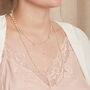 Pearl And Aquamarine Beaded Long Necklace, thumbnail 6 of 7