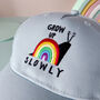 Grow Up Slowly Children's Cap, thumbnail 8 of 9