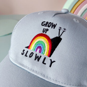 Grow Up Slowly Children's Cap, 8 of 9