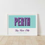 Personalised Perth Retro Favourite City Travel Print, thumbnail 3 of 7