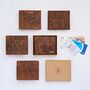 Personalised Brown Distressed Buffalo Leather Billfold Wallet, thumbnail 4 of 4
