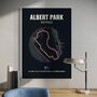 Albert Park Melbourne F1 Track Print F1 Gift, Father's Day Gifts, thumbnail 1 of 2