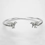 Running Greyhounds Bangle In Sterling Silver, thumbnail 1 of 2