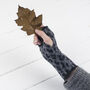 Leopard Knitted Wristwarmers, thumbnail 2 of 12