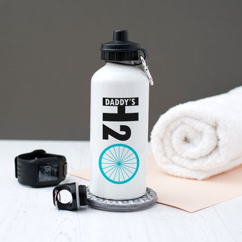 Personalised Cyclist's 'H2 O' Water Bottle, 2 of 6