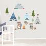 Little Warrior Fabric Wall Stickers, thumbnail 1 of 2