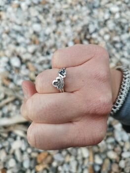 Eco Friendly Sterling Silver Anchor Ring, 5 of 10