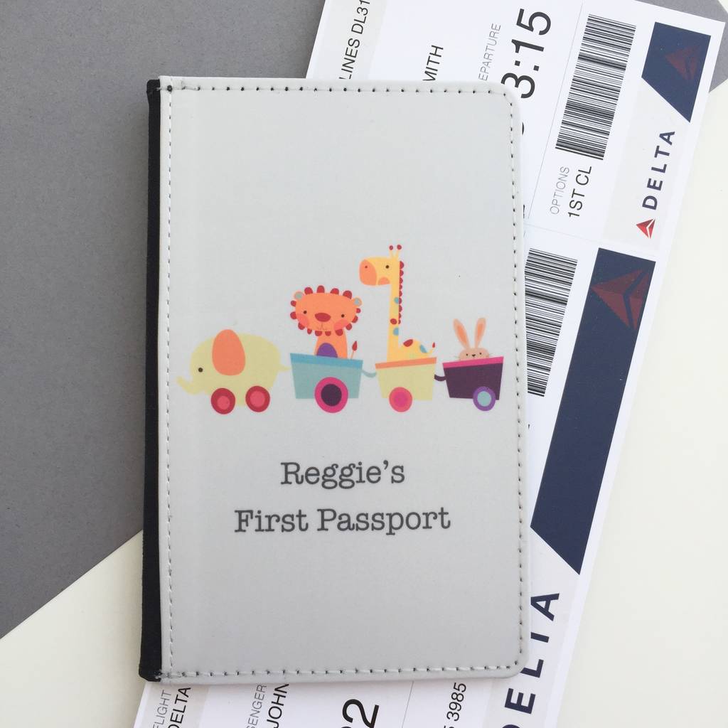 personalised 1st passport cover by koko blossom