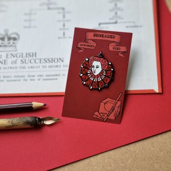 Queen Elizabeth I The Tudors Enamel Pin, 3 of 6