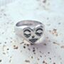 Serene Heart Face Ring, thumbnail 2 of 3