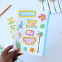 Tropical Paradise Sticker Sheet, thumbnail 1 of 4