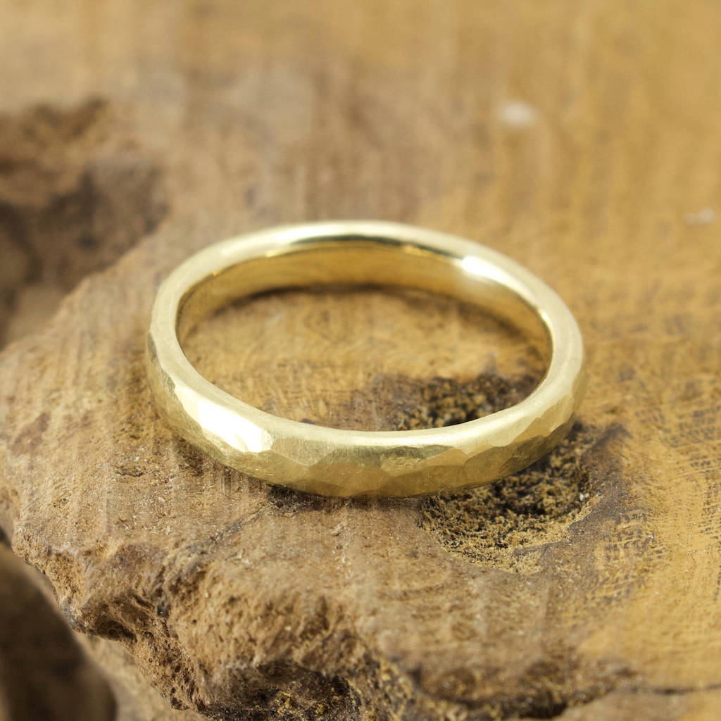 2.5mm court profile 18ct gold 'barr' ring by jacqueline & edward ...