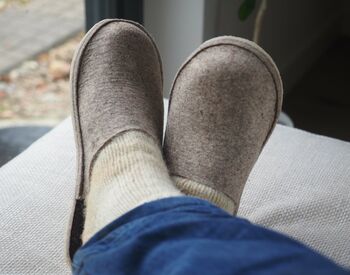 Handmade Personalised Felt Slippers, 6 of 11