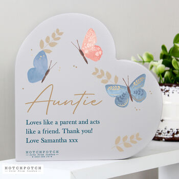 Personalised Butterfly Heart Ornament, 3 of 5