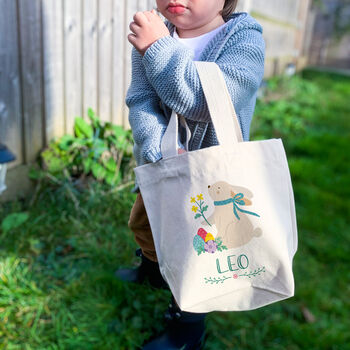 Personalised Easter Bunny Mini Tote Bag, 4 of 7