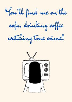 A4 Modern, Funny, Art Print, True Crime, 5 of 5