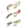 Three Feathered Glass Birds On Clips, thumbnail 4 of 7