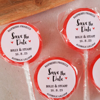 Personalised ‘Save The Date’ Wedding Lollipops, 2 of 5