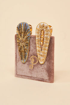Jewelled Wheatgrass And Starburst Hair Clips, 2 of 3