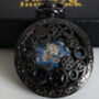 Steampunk Cog Pocket Watch Gunmetal; The Armstrong Two, thumbnail 2 of 10