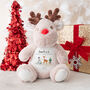 Personalised Baby’s First Christmas Gift Reindeer Plush Toy, thumbnail 2 of 3