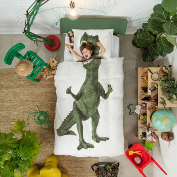 Dinosaur Duvet Cover And Pillowcase Set, 2 of 4