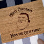 Personalised Santa Christmas Doormat Gift For Family Decoration Present, thumbnail 2 of 2