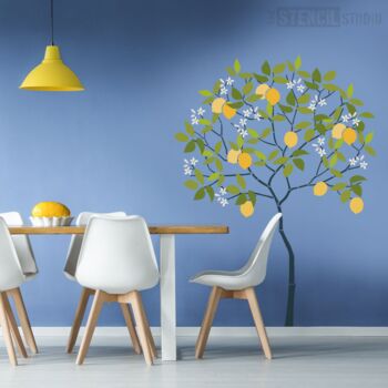 Round Tree With Lemons Stencil Pack, 2 of 8