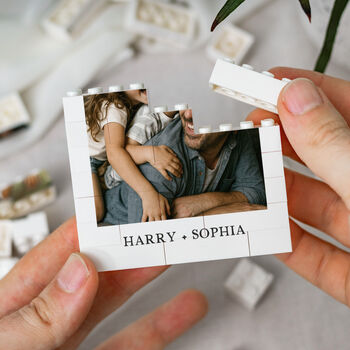 Personalised Christmas Photo Memory Block For Dad, 8 of 9
