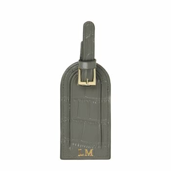Personalised Leather Luggage Tag Set, 6 of 11