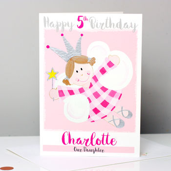 Personalised Fairy Relation Birthday Card, 3 of 7