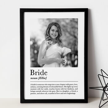 Personalised Bride Print, Gift For Bride, 4 of 6