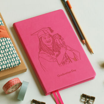 Personalised Line Drawing Portrait Notebook, 10 of 12