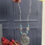 Turquoise And Silver Statement Necklace, thumbnail 7 of 7
