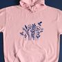 Personalised Adult's Flowers And Bees Hoodie, thumbnail 5 of 10