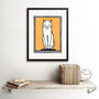 Sitting Cat 1916 Julie De Graag Vintage Wall Art Print, thumbnail 2 of 3