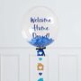 Personalised Blue Home Confetti Bubble Balloon, thumbnail 2 of 2