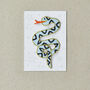 Snake Embroidered Iron On Patch, thumbnail 2 of 4