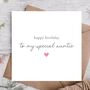 Special Auntie Birthday Card | Card For Auntie, thumbnail 1 of 3