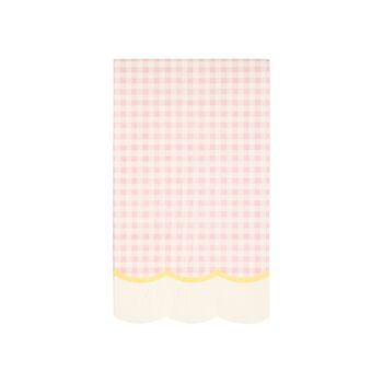 Pastel Gingham Party Napkins X 24, 2 of 5