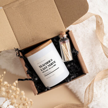 Funny Scented Soy Candle Gift Set For Teacher, 5 of 9
