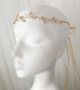 Silver, Gold Or Rose Gold Wedding Headband India, 12 of 12