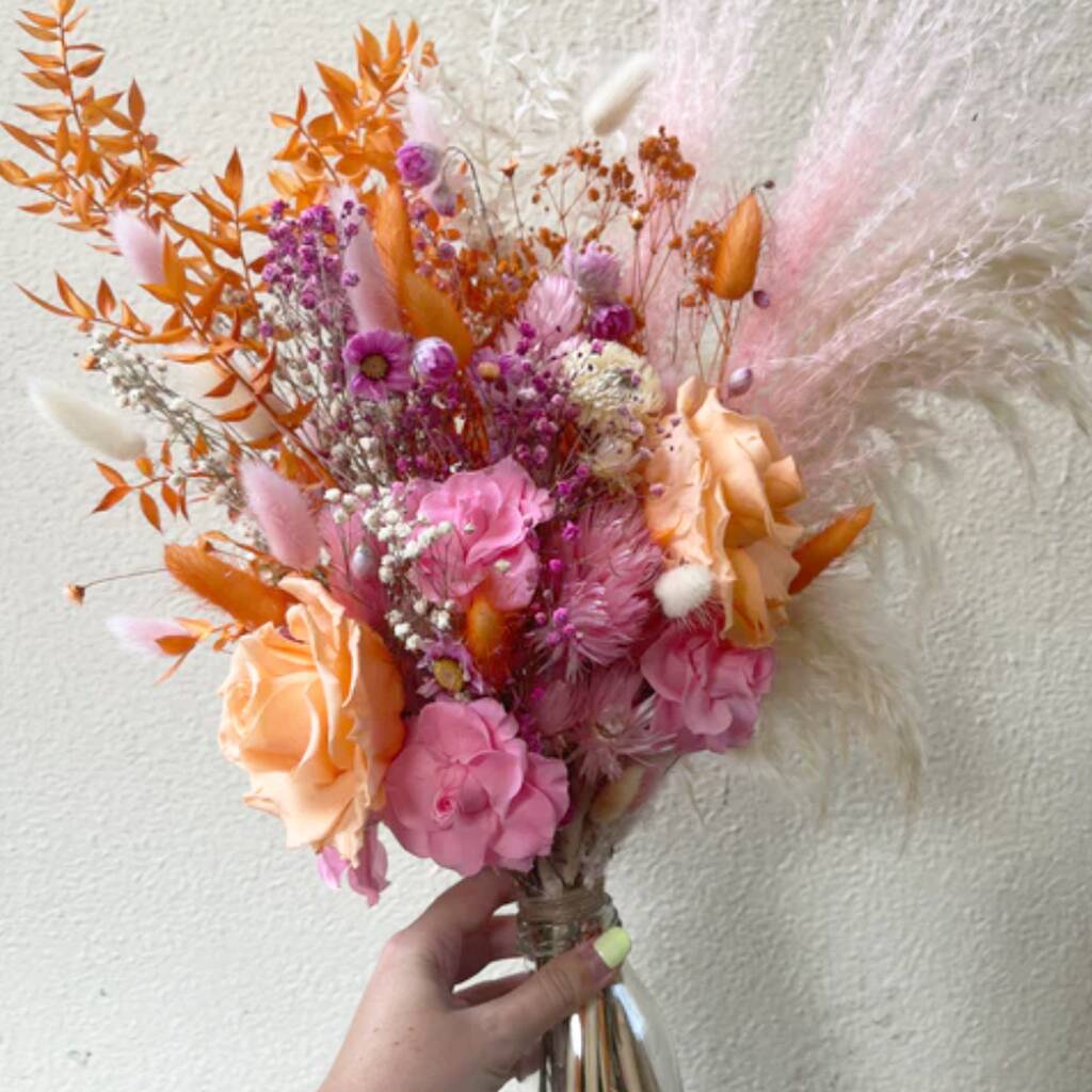 Tropical Vibe Dried Flower Bouquet, 1 of 8